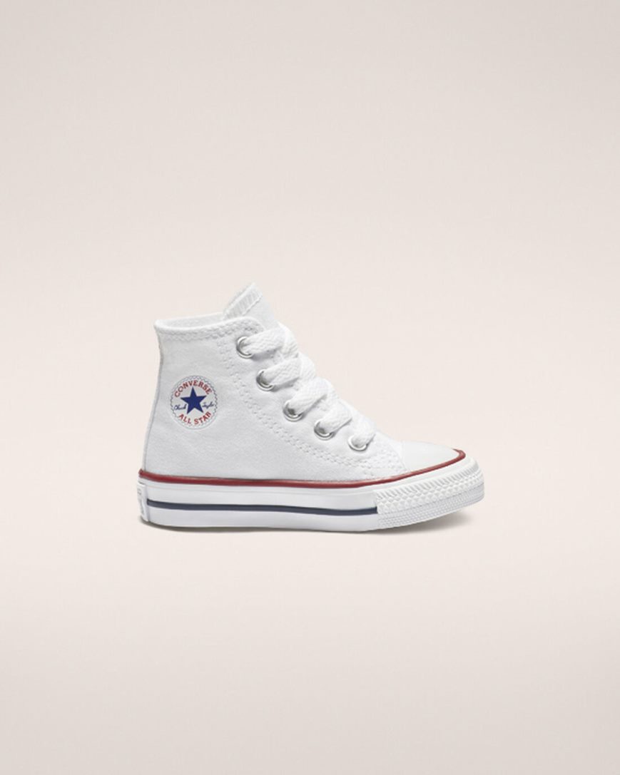 Zapatillas Altas Converse Chuck Taylor All Star Classic Niño Blancas | PE 8ELW50